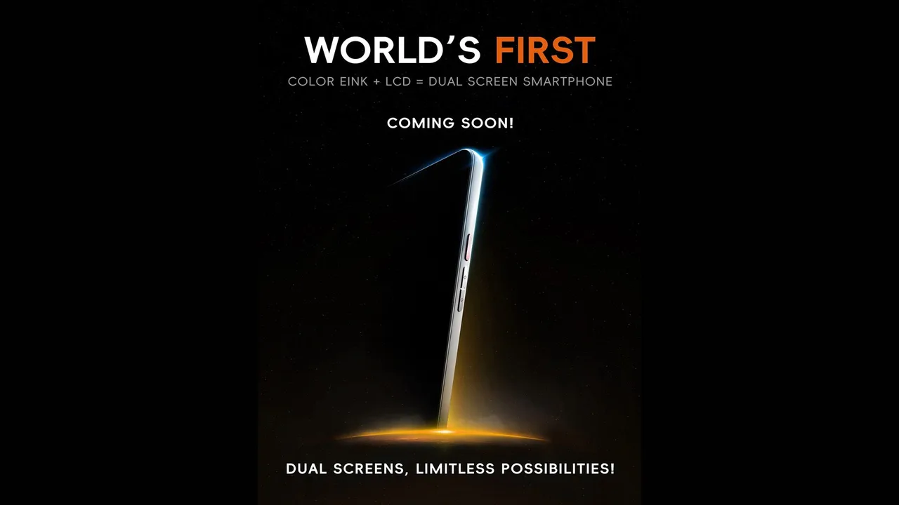 إطلاق أول هاتف ذكي في الأسواق يجمع بين الحبر الإلكتروني الملون وشاشة LCD